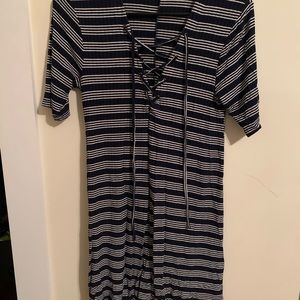 Striped, Short Dress by The Hanger